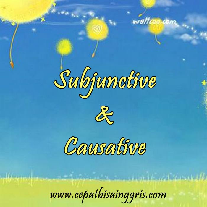Materi tentang Subjunctive dan Causative